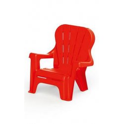 Krzesełko dziecięce plastikowe CZERWONE DL3107 Wader
